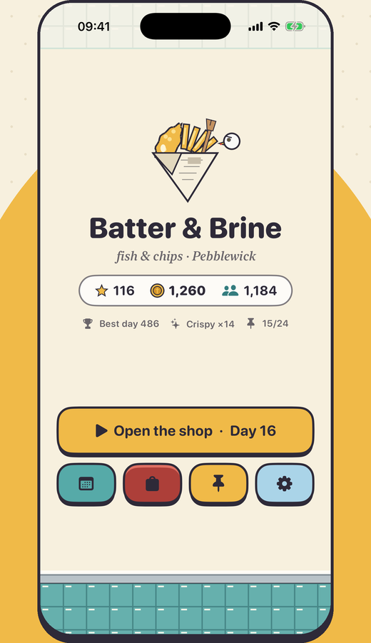 Batter & Brine on an iPhone
