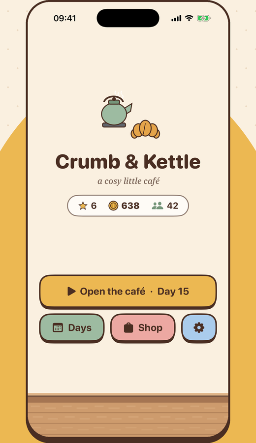 Crumb & Kettle title screen