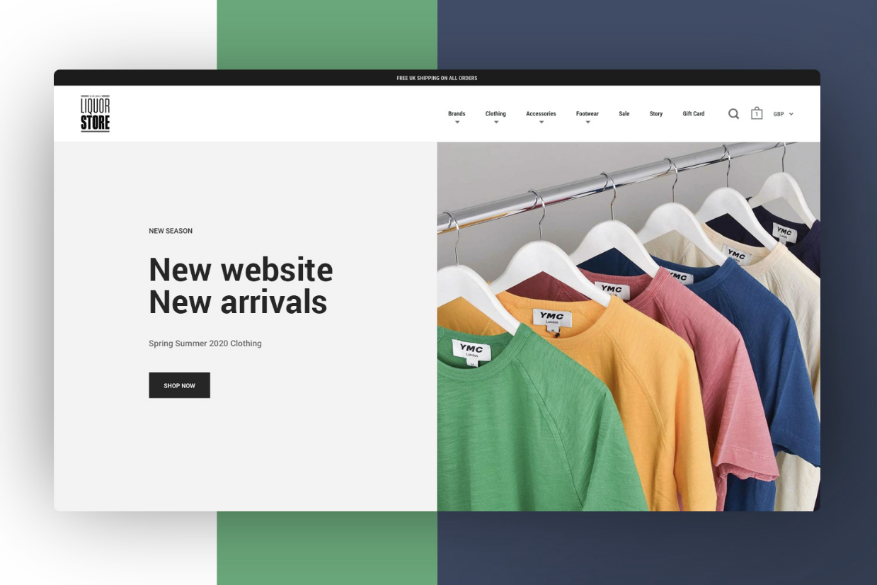 Liquor Store Clothing homepage