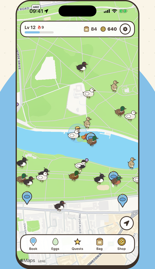 Duckabout title screen